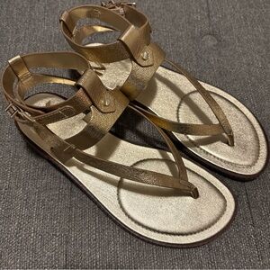Michael Kors Gold Strappy Sandals